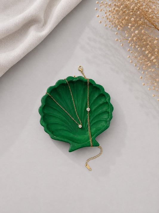 Necklace set with white elegent Pearl