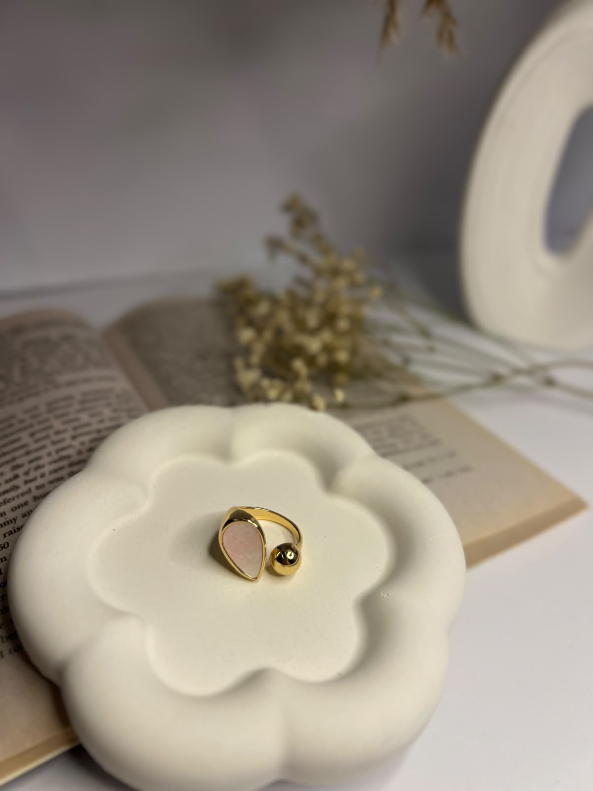 Ivory Leaf Ring